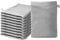 Ôhm Lot de 10 Gants de Toilette 15x20cm | 100% Coton Premium | Epais 500g/m2 | Linge de Bain Doux & Absorbant | Oeko-TEX | Marque Gris Clair