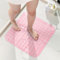HITSLAM Duschmatte rutschfest, 53x53cm Antirutschmatte Dusche mit Saugnäpfen, Badewannenmatte rutschfest BPA Frei, Maschinenwaschbar Badematte, Weich auf den Füßen Rutschmatte Dusche, Rosa