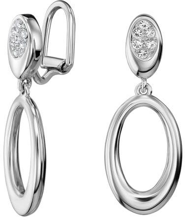 Traveller Ohrclip - Hängend - Kristalle - platinert - 157643