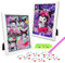 Pintura Diamante Niños DIY 2 Pcs,Diamond Painting Niños,Dibujo De Diamantes Accesorios 5D Traer Marco Foto,Painting Para Niños Diamante Pintura Kit Mosaicos Arte Manualidades Para Niño Niña(22x17cm)