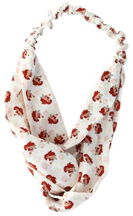 DISNEY PRINCESSES – Bandeau Cheveux Imprimé Princesses – Tissu Satiné Doux – Respect Fibre Capillaire – Taille Unique Enfant & Adulte – Accessoire Coiffure, Mode – Produit Officiel Disney