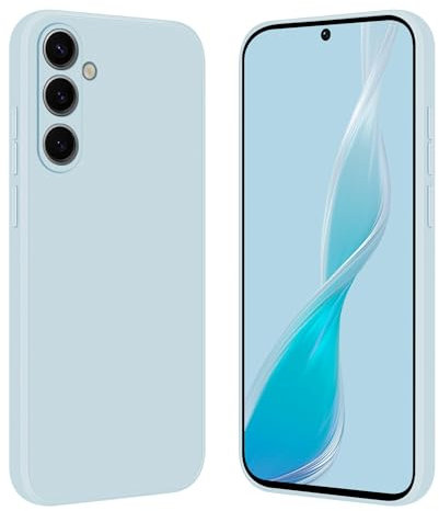 Tveinan Phone Case for Samsung Galaxy A55 5G Case, Ultra Slim Thin Soft Silicone Cover, Flexible TPU Shockproof Shell for Samsung A55 5G, Light Blue