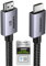 UGREEN HDMI 2.1 Kabel 10K 8K 60Hz 4K 240Hz 165Hz 144Hz 120Hz 48Gbit/s High Speed, HDMI Kabel 2.1 Ultra HD eARC HDR 10+ HDCP Dolby Vision VRR kompatibel mit Mac mini M4/PS5/ Xbox-Serie X/Laptop(0.5M)