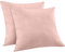 Warmstar Kissenbezug 40x40 Baumwoll Rosa 2er Set,100% langstapeligeer Baumwolle kissenbezüge 600er Fadenzahl Satinbindung Ultra weich atmungsaktiver Umschlag Kissenbezug für Kissen 40x40cm