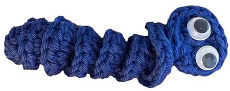 AGONEIR Handgefertigter Häkel-Wurm, emotionale Unterstützung, Geschenk, inspirierendes Stressabbau-Geschenk, ideal für Partys und Versammlungen, Wurm
