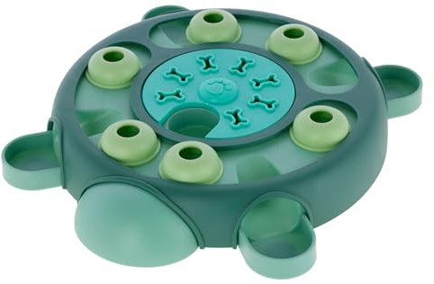 Kerbl Pet Denk- und Lernspielzeug Turtle, Hundespielzeug, Hundelernspielzeug, türkis, 25x28x5cm, Polypropylen, Hunde, befüllbar, einfach zu reinigen