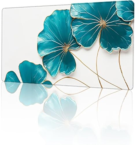 Vert Tapis de Souris Gaming XXL 1600 x 800 x 3 mm, Usine Grand Tapis de Souris Gamer, Tapis de Bureau, Mouse Pad à Bords Cousus, Base Antidérapante et Lmperméable sous-Mains Bureau pour PC T-5920