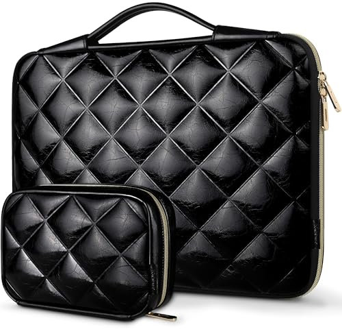 ROEPHY - Funda para ordenador portátil, con funda de almacenamiento para 16 HP Pavilion Envy/Lenovo ThinkPad IdeaPad/ASUS Vivobook/MacBook Pro 16 M3 M2 M1/Acer/LG, color negro