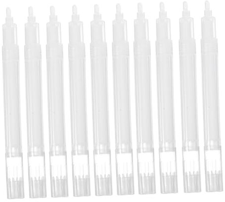 Lurrose 10pièces Marqueurs De Peinture Vides Rechargeables À Tête Inclinée Stylos De Graffiti À Remplir Avec Encre Pour Dessin Et Créativité