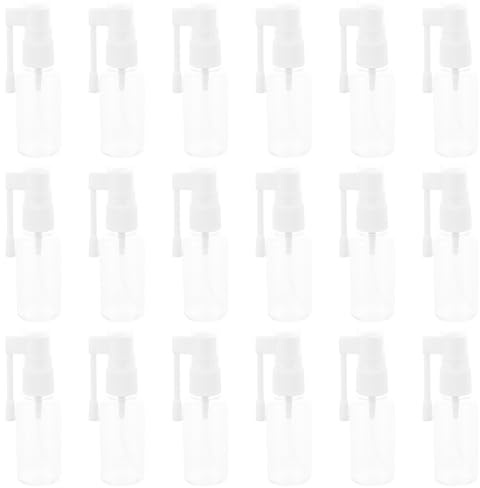 HAMPPLIES 20 Unidades Botellas Spray Giratorias Pulverizador Fino Recargable para Perfume Colonia Cuidado Piel Maquillaje Transparente Portátil Viaje