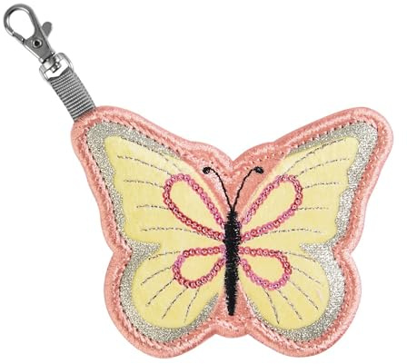 Step by Step KIGA MAGS „Butterfly Mia“, 1 Magnet-Applikation mit Karabinerhaken, Schmetterling, Anhänger zur Individualisierung des Kindergartenrucksack KIGA MINI & KIGA Maxi