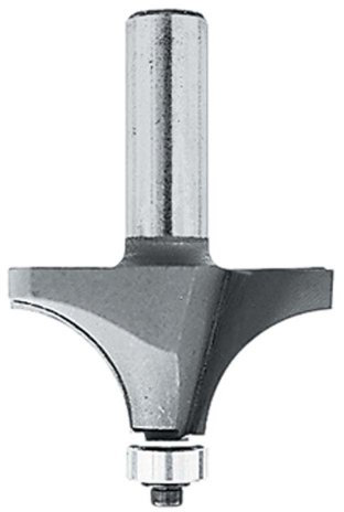 Makita 733120-2A Eckabrundung, 2 Schneidrillen, 1/4-Zoll-Schaft Hartmetallspitze