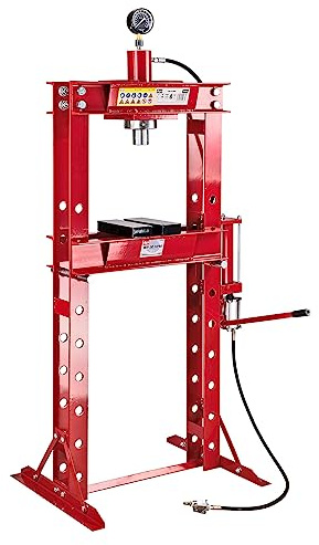 DEMA Lagerpresse 30 t – Werkstattpresse manuell oder Druckluft, mit Manometer und Hubzylinder – robust, präzise, langlebig – für Werkstatt, KFZ, Industrie, Metallbearbeitung