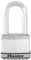 Master Lock M5EURDLH Candado Seguridad Llaves Acero Laminado Exterior, Arco Largo, Adecuado para Portales, Garages, Sótanos, 50 mm