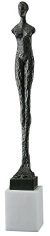 Design Toscano SP87135 Scultura Femminile la Femme, Oro, 7.5x7.5x53.5 cm