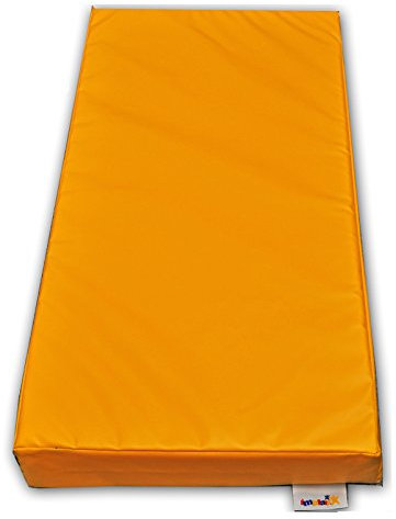 Implay® Soft Play Gymnastic Landing Crash Mat - 610gsm PVC/High Density Foam - Yellow - 100cm x 50cm x 10cm