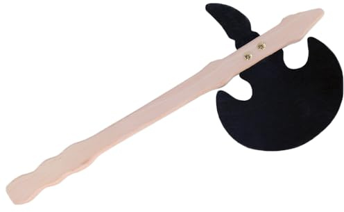 BestSaller 1013 Streitaxt aus Birken Holz, 45 cm, schwarz/Natur