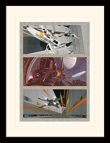 Pyramid International MP11354P-PL Star Wars (x-Wing Assault) montiert und gerahmt, Mounted 250 GSM Paperwrap MDF, Mehrfarbig, 44 x 33 x 4 cm