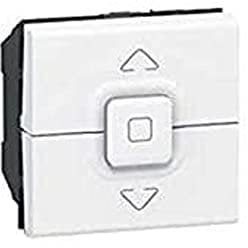 Legrand 077028 Poussoir Mosaic pour 1 ou Plusieurs Volets Roulants, 500W, Blanc