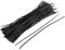 sourcing map Metal Cord Cable Binding Bags Packaging Twist Ties 8inch 130pcs Black