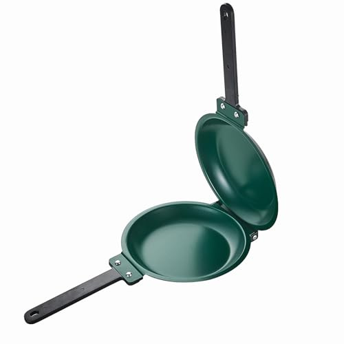 HAC24 Pfannkuchen Pancakes Wendepfanne Ø 19,5 cm Doppelpfanne Omelett Doppel-Pfanne Spiegelei Bratpfanne