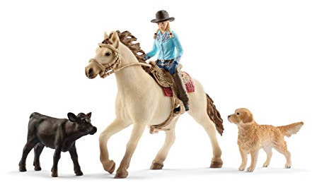 SCHLEICH 42419 Farm World Spielset - Westernreiten, Spielzeug ab 3 Jahren, Unique