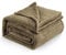 Bedsure Fleece Blanket for Bed - Soft Cosy Fluffy Throw Blankets, Warm Large Throws for Audlts, Camel, 220x240 cm