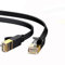 Splinktech® Premium 20 Meter Cat7 Flat Ethernet Network RJ45 LAN SSTP Cable 10 Gbps 600MHz 10/100/1000 Gigabit Super Speed Double Shielded Compatible Cat5 Cat5e Cat6 Switch/Router/PC Laptop 20M