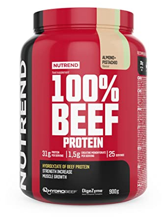 Nutrend 100% Rindfleischprotein, Mandel Pistachio - 900g