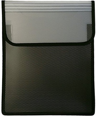 VELOFLEX Heftbox Velobag Ordnungsmappe A4, Klettverschluss (Schwarz, 1x Heftebox)