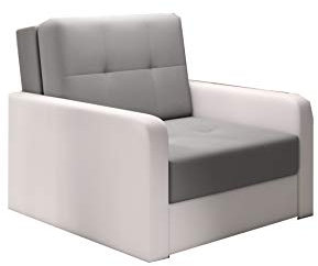 mb-moebel Kleines Sofa mit Schlaffunktion und Bettkasten Schlafsessel Gästebett Jugendsessel Couch Bettsofa ERIK01 (Bahama 31+ Soft 17)