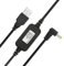 USB 5 V auf DC 12 V Stromkabel, kompatibel mit Amazon Echo Spot und Echo Dot 3. Generation, USB Spannung Step Up Konverterkabel, Netzteil Adapterkabel, DC 5 V auf DC 12 V Kabel (schwarz)