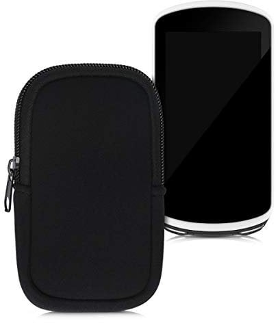 kwmobile Tasche kompatibel mit Garmin Edge 1030/1030 Plus / 1000 - Fahrrad GPS Neopren Hülle - Schutzcover Navi in Schwarz
