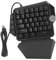 VBESTLIFE Einhandtastatur, Mechanisches Spiel Hintergrundbeleuchtung Einhandtastatur, Glatte, komfortable RGB-Hintergrundbeleuchtung 44 Tasten Tastatur für Laptop-Computer PC/für/für