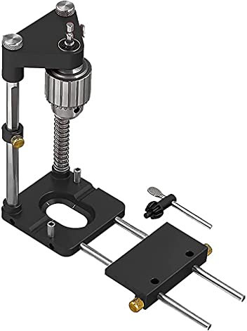 Das Beste in der Holzbearbeitung Bohrer-Locator Tragbarer Bohrer-Locator, Einstellbare Bohrführung Präzisions-Locator Auto-Line Bohrführung Zaun Handwerkzeuge Vertikales Führungswerkzeug-Set,Schwarz,