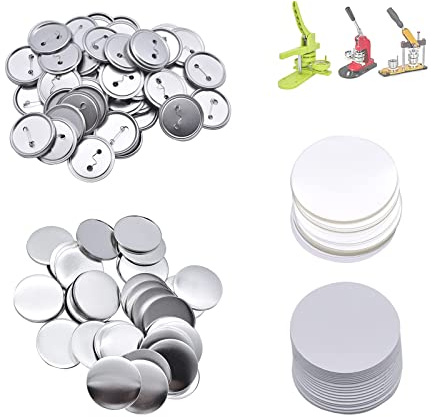200er Set DIY Pins Buttons Design EIN Abzeichen, Buttons Selber Machen, Button-Set mit Pin, für Bastel Handwerk und Handwerk Aktivitäten (32mm / 1.26inch)
