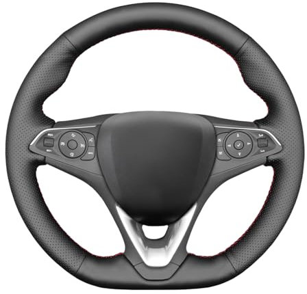 MEWANT Lenkradbezug für Opel Astra K / Corsa F / Corsa E (OPC) / Combo E / Grandland X / Insignia / Insignia CT / Mokka Hand Nähen Lenkradhülle aus Mikrofaser-Leder Lenkradschoner