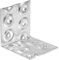 BPC Fixings Galvanised Nail Plate Angle Bracket 10-Piece Set, 100 mm Length x 100 mm Width