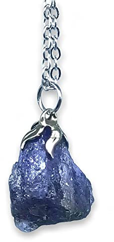 TENET - Anhänger Halskette Mineralien Halbedelsteine Schmuck handgefertigt (TANZANITE) (88300900), Tansanit