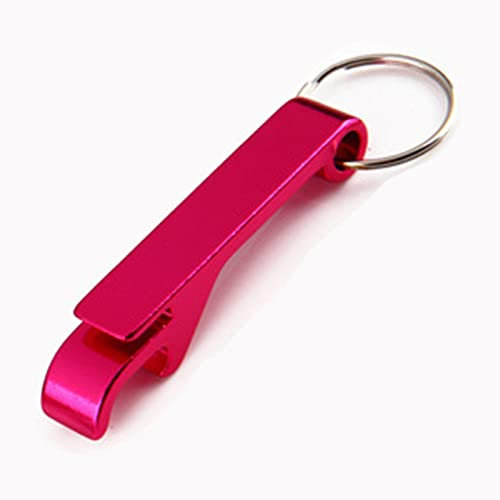 Bierflaschenöffner-Schlüsselanhänger, Flaschenöffner-Taschen-Schlüsselanhänger, 65 x 12 mm Aluminium-Bierflaschenöffner, Schlüsselanhänger-Dosenöffner für den täglichen Gebrauch und Schlüsselanhänger