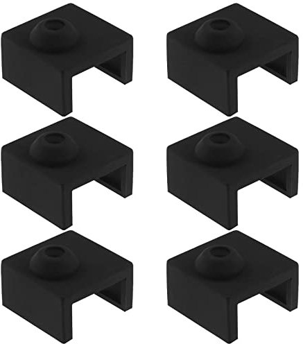 The Lord of the Tools 6pcs Couverture en Silicone pour Bloc Chauffant pour Chaussette Hotend pour Imprimante 3D Compatible avec Ender 3/Ender 3 Pro/Ender 3 V2/Ender 5/CR-10 Series MK7 MK8 MK9