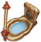 Toyvian 1stück Aufblasbarer Toilette Schwimmring Für Erwachsene Lustiger Kreativer Wasserspaß Goldfarben Für Und Sommeraktivitäten