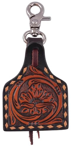 Circle Y Floral Ear Tag Saddle Charm