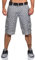 Sublevel Herren Cargoshorts LSL-452 Karierte Bermuda mit Gürtel Check Offwhite - Black W40