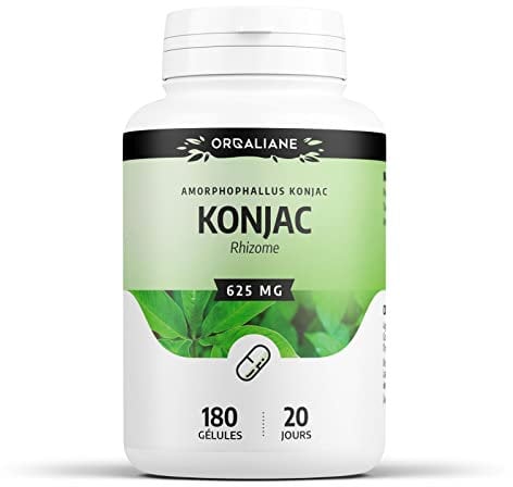 Konjac 625 mg - 180 gélules - Orgaliane