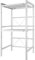 Soporte Extensible para Horno de Microondas,Organizador Estanteria para Encimera de Cocina,Mueble Microondas,Rack de Almaceamiento 2 Niveles,40/64 * 36,5 * 78 cm-Blanco