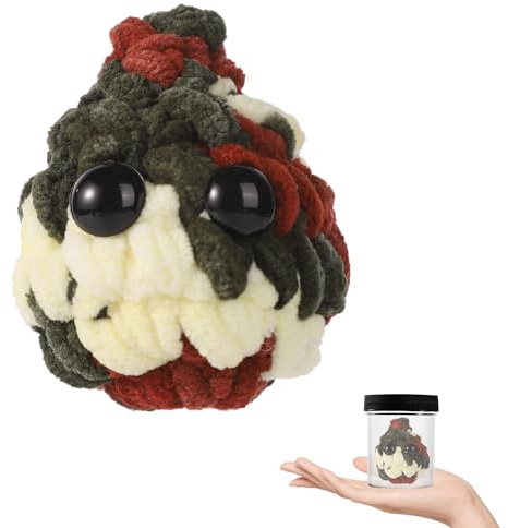 lasuroa Adoptieren Sie Einen Nugget Plüschtier, Einen Positiven Nugget Plüschtier mit Ermutigungskarten und Einem Plastikglas kleine Plüschtiere als Desktop-Ornamente Geburtstagsgeschenk