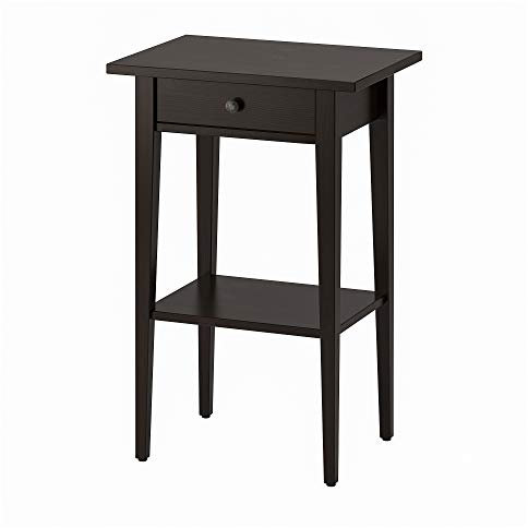 HEMNES Nachttisch 46x35cm Schwarz-Braun