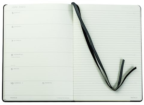 DELMON VARONE - Ersatz Kalender-Buch für das Kalender Jahr 2026 DIN A5 mit 1 Woche 1 Seite - Format: 148 x 210 mm