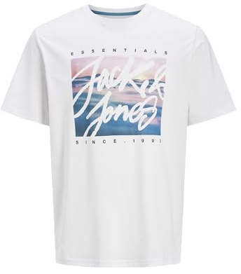 Jack & Jones Herren Jjcolton Photoprint Tee Ss Crew Neck Jjcolton Photoprint Tee Ss Crew Neck (1er Pack)